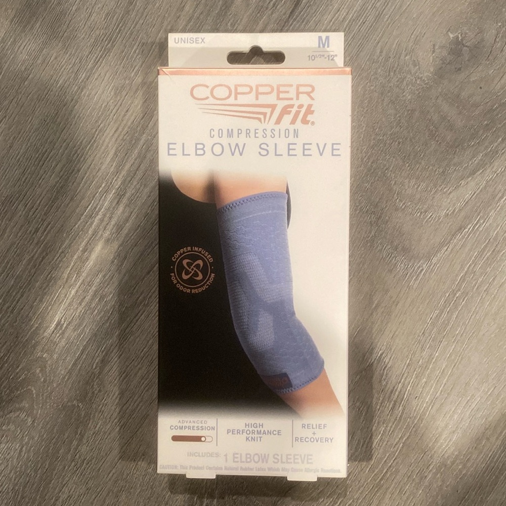 New Copper Fit Elbow Compression Sleeve - as seen on Gwyneth Paltrow M